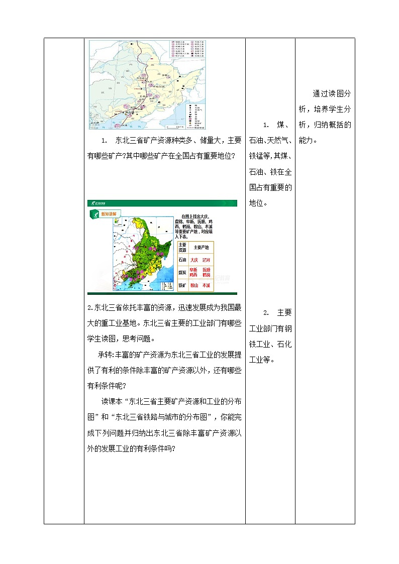 人教版  八年级下册  6.2.2我国最大的重工业基地（课件+教案+学案+练习）03