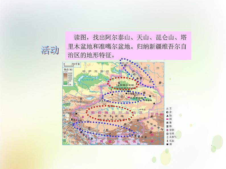 第八章第三节新疆维吾尔自治区的地理概况与区域开发课件PPT+教案 湘教版初中地理八年级下册08