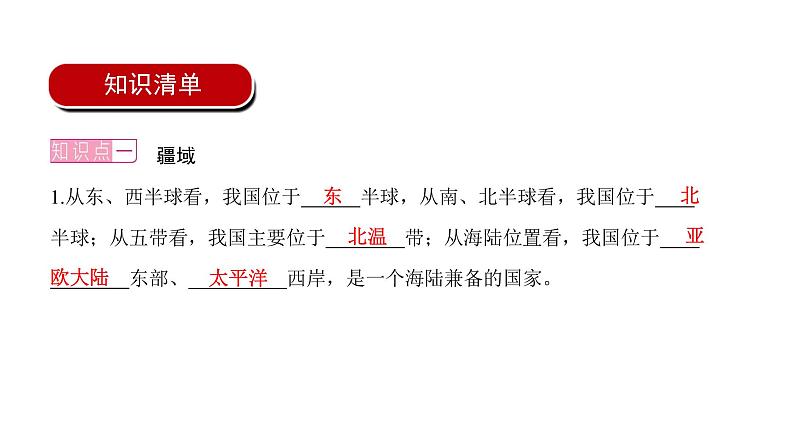 2022年中考地理一轮复习课件：八年级上册第一章 从世界看中国第2页