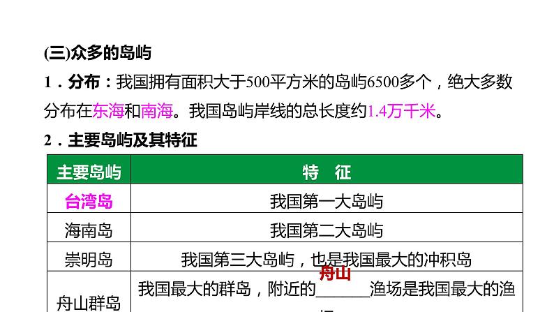 备战2022 中考地理 教材复习 八年级下册  第十单元 我国的海洋国土 课件（共46张PPT）第8页