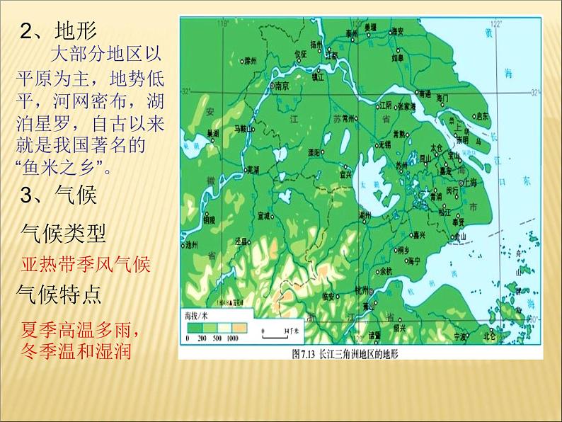 人教版八年级地理下册第7章第2节《“鱼米之乡”——长江三角地区》教学课件第7页