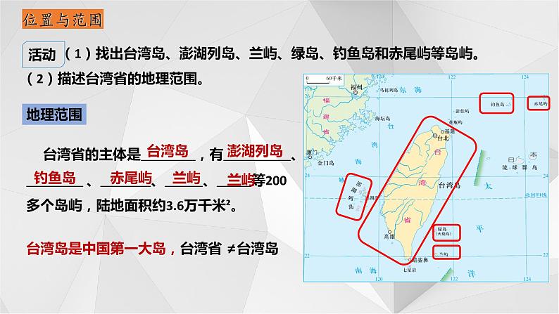 8.2台湾省的地理环境与经济发展（第1课时）2021-2022学年八年级地理下册课件07