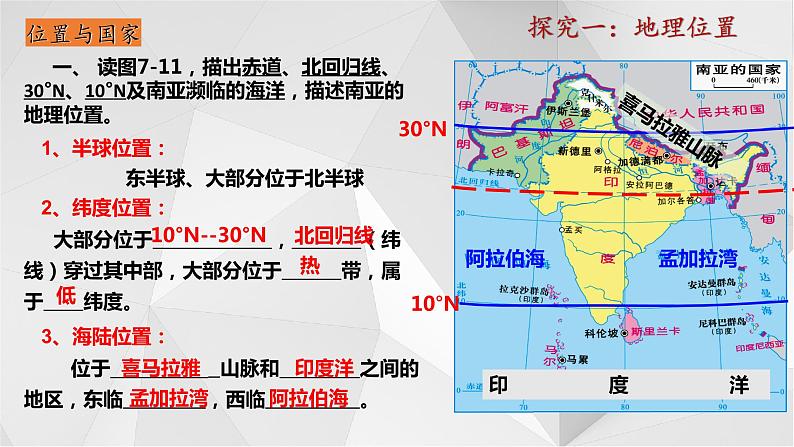 7.2南亚第一课时  课件  2021-2022学年七年级地理下册（湘教版）07