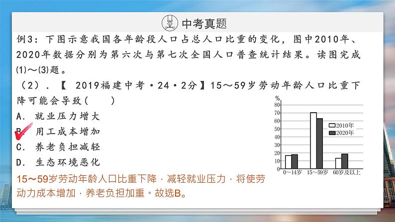 2022年福建中考地理一轮复习02｜中国的人口课件第7页