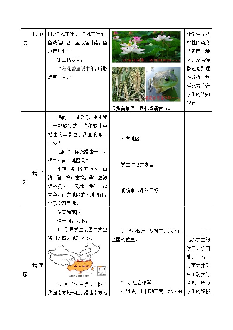 商务星球版地理八年级下册 第六章 第一节区域特征_教案1(1)（教案）第2页