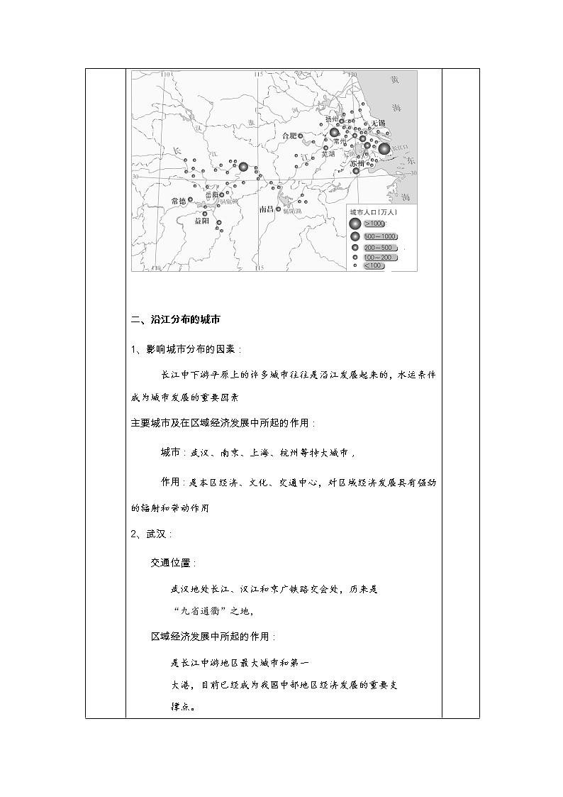商务星球版地理八年级下册 第八章 第二节 长江中下游平原(1)（教案）第3页