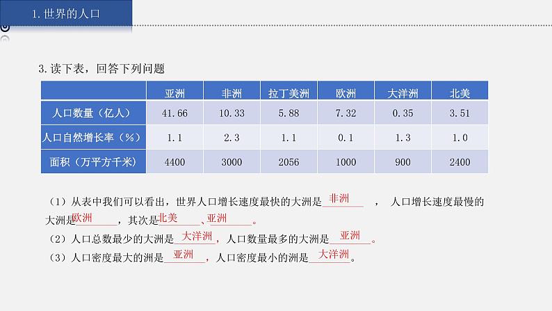 湘教版七上地理授课课件  3.5 小结与复习07