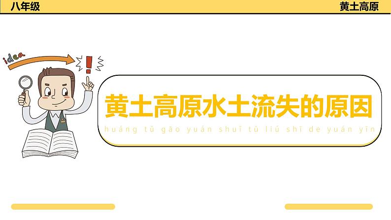 商务星球版地理八年级下册 第六章 第三节黄土高原水土流失的原因（课件）01