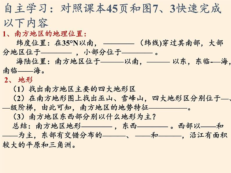 鲁教版（五四学制）七年级下册地理 第六章  第一节 自然特征与农业(11) 课件第3页