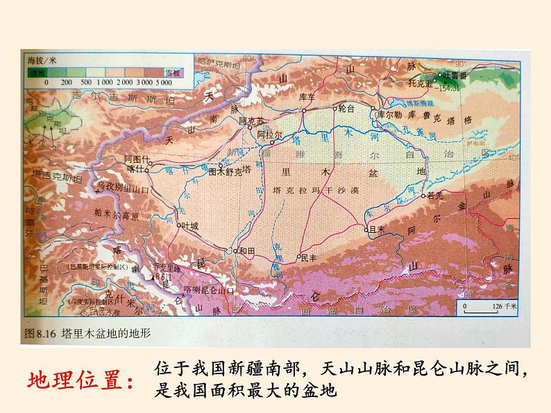 鲁教版（五四学制）七年级下册地理 第八章 第二节 干旱的宝地——塔里木盆地(4) 课件04