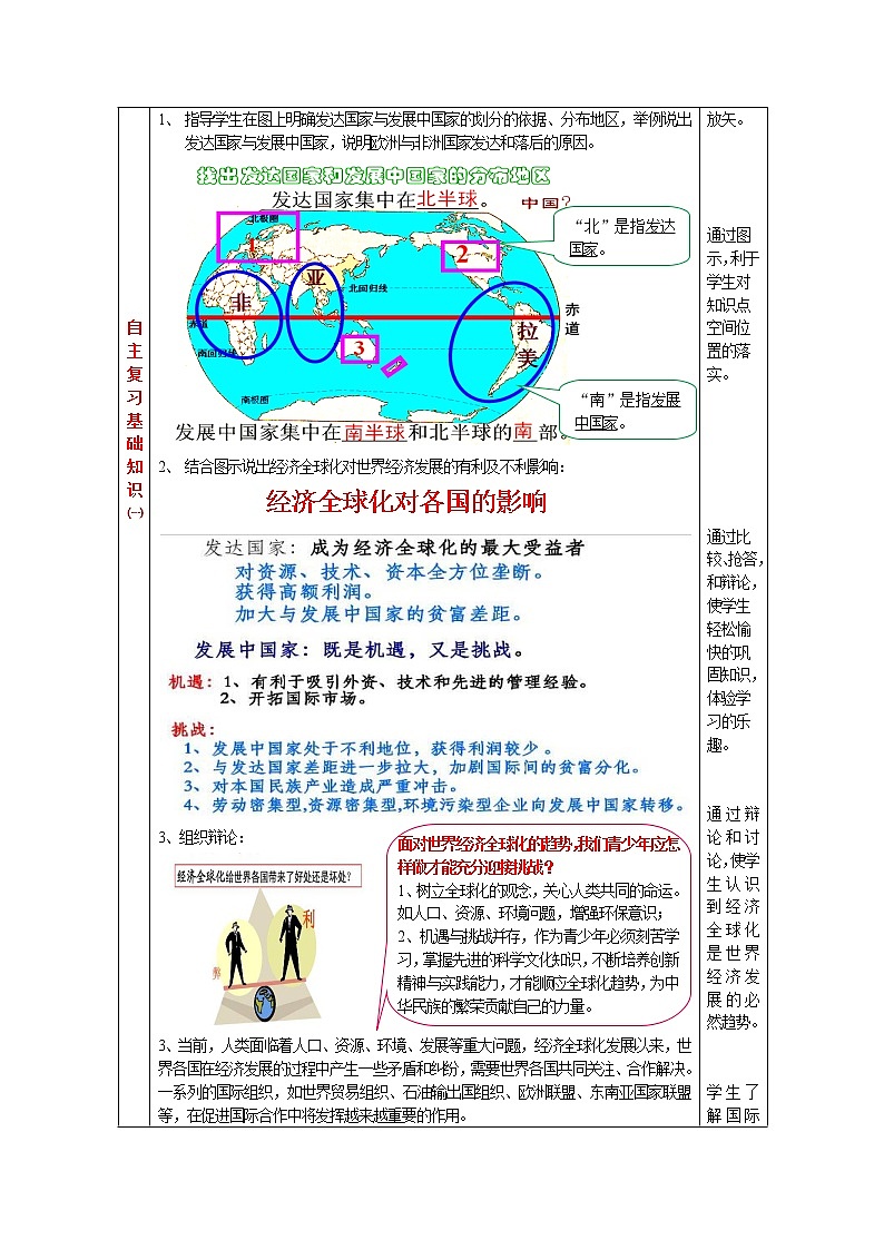 商务星球版七年级地理下册 第九章 全球化与不平衡发展(2) 教案02
