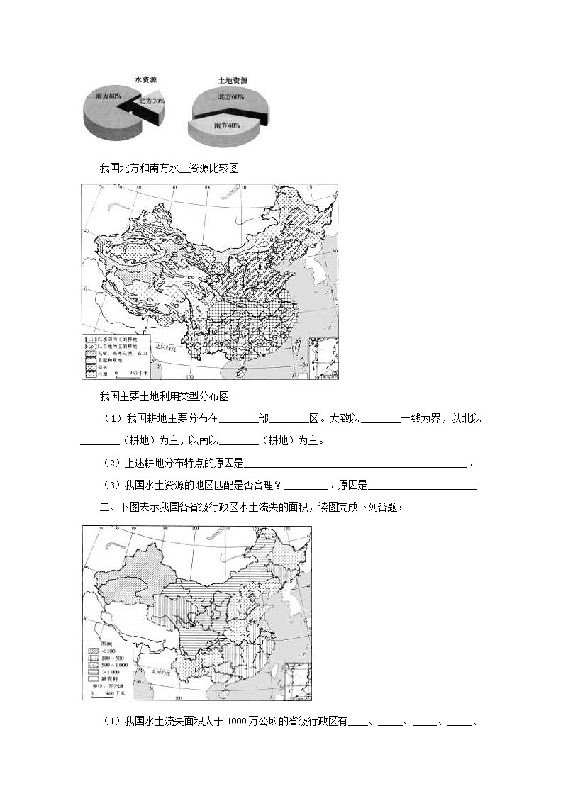 3.2《中国的土地资源》同步测试03