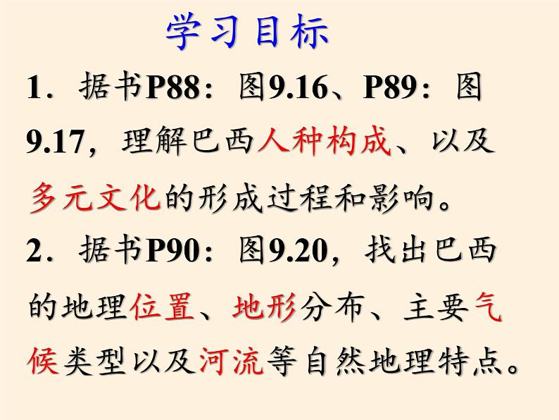 鲁教版（五四制）地理六年级下册 第九章第二节巴西(1)（课件）07