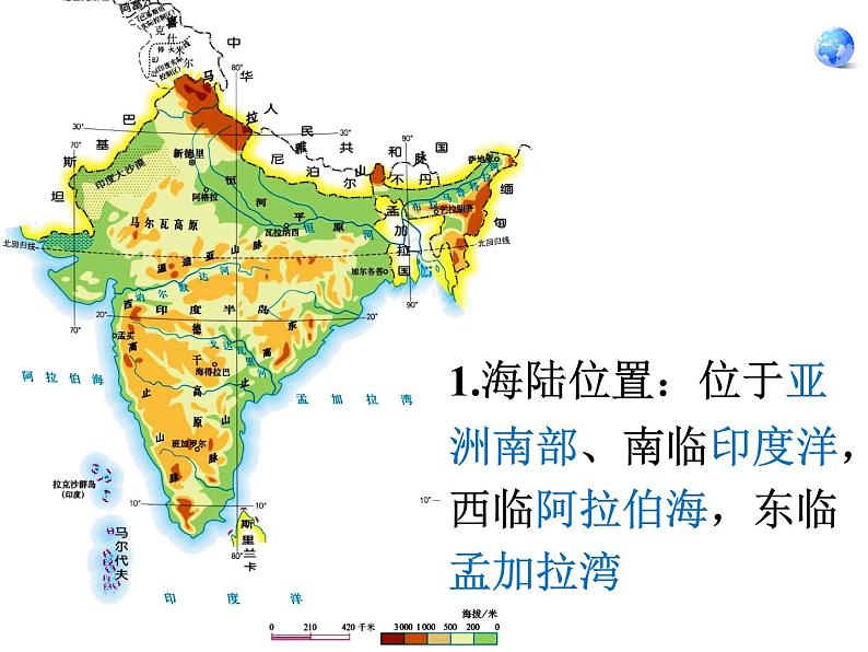 2022年人教版七年级地理下册第7章第3节印度课件 (1)第2页