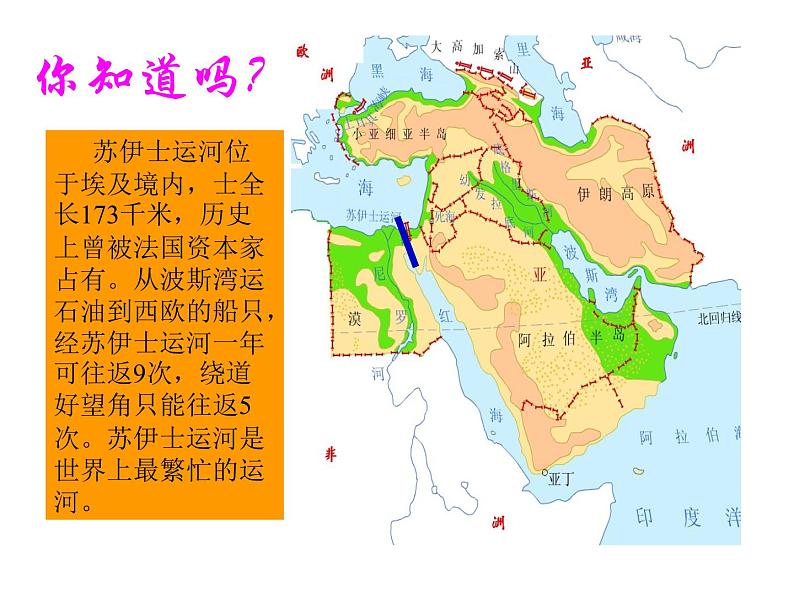 2022年人教版七年级地理下册第8章第1节中东课件 (2)第8页