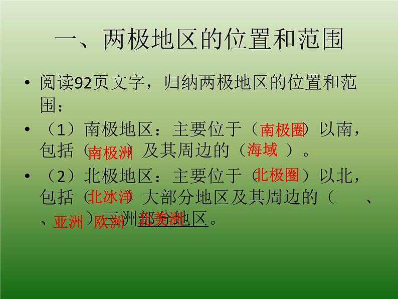 2022年人教版七年级地理下册第10章极地地区课件 (5)第3页