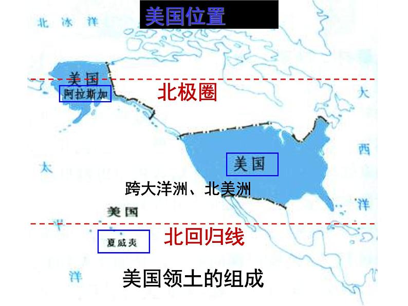 2022年人教版七年级地理下册第9章第1节美国课件 (4)第2页