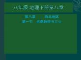 2022年人教版八年级地理下册第8章第1节自然特征与农业课件 (1)