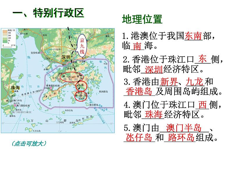 2022年人教版八年级地理下册第7章第3节东方明珠——香港和澳门课件 (1)第6页