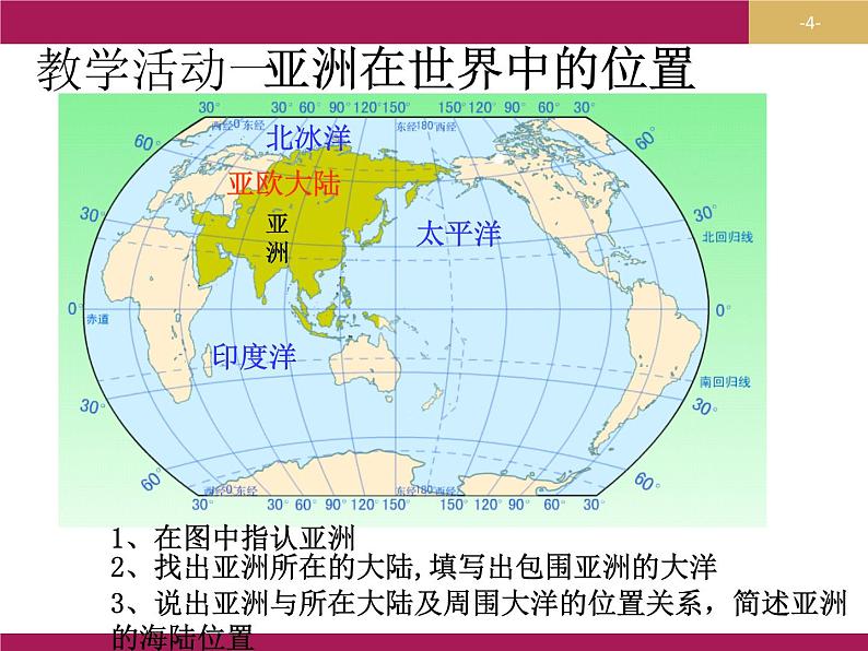 粤教版七下地理  7.1亚洲概述 课件第4页