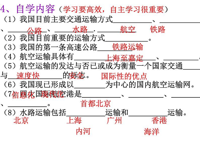 中图版七下地理 4.4交通运输 课件03