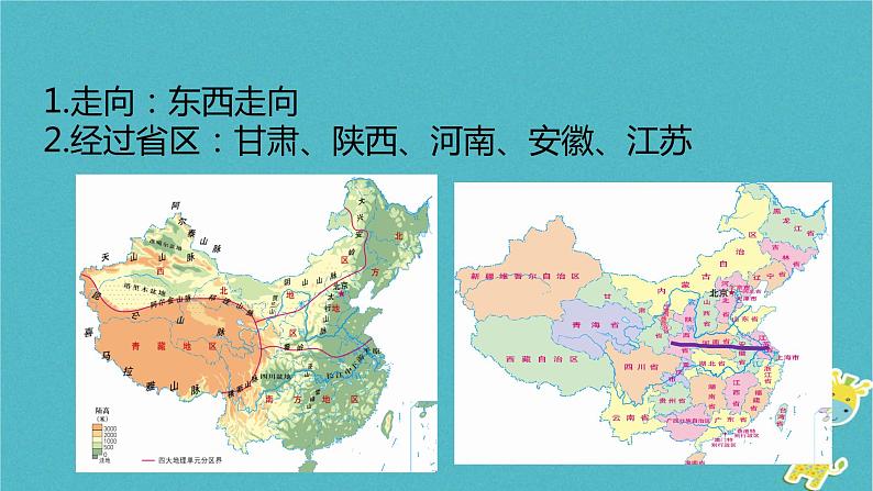 粤教版八年级下册地理 5.2重要的地理分界线 课件第6页