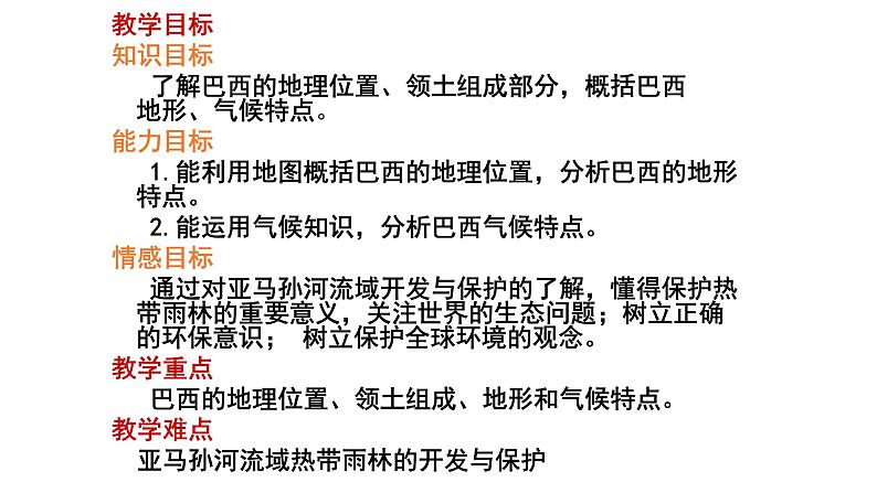 湘教版七下地理 8.6巴西 课件04