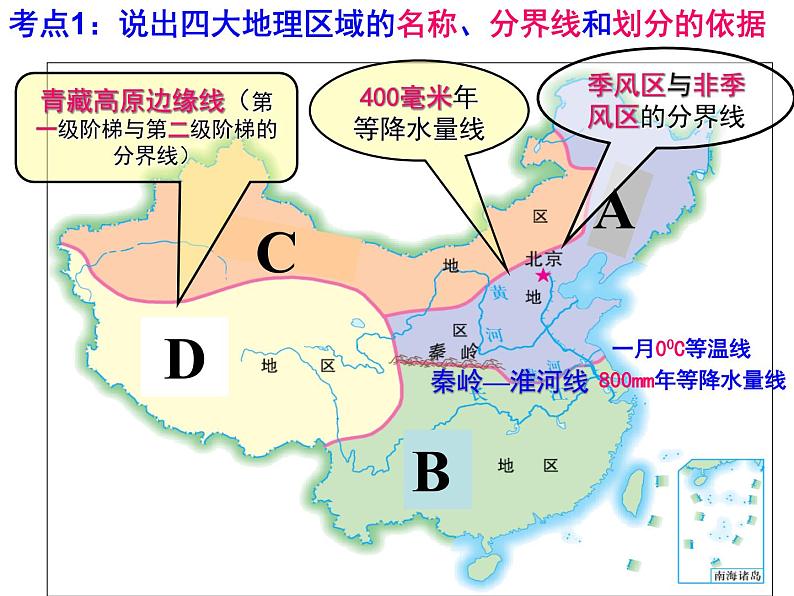 湘教版八下地理 5.2北方地区和南方地区  复习课件第5页