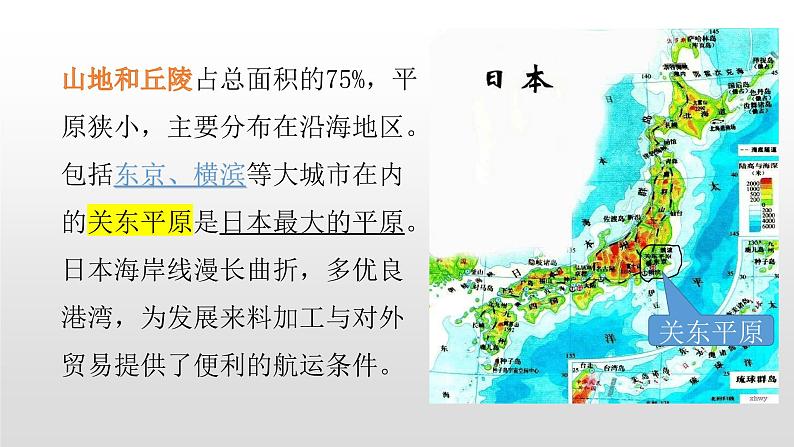 2022七年级地理下商务星球版8.1第一节日本课件PPT08