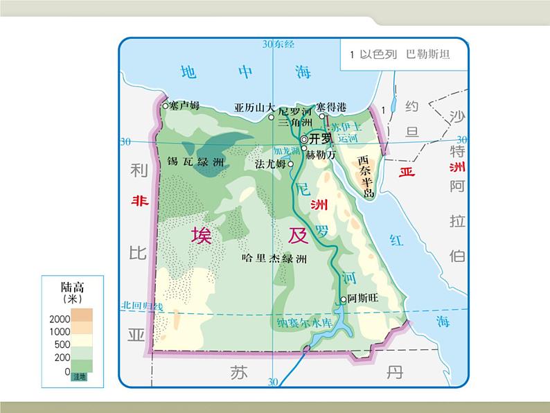 中图版八下地理  7.6 学习与探究——走进埃及 课件07