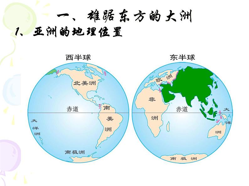 商务星球版七下地理 6.1世界第一大洲 课件05