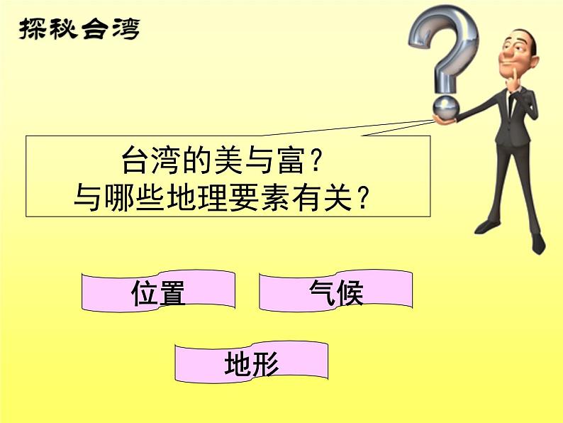 人教版八下地理 7.4祖国的神圣领土 台湾省 课件04