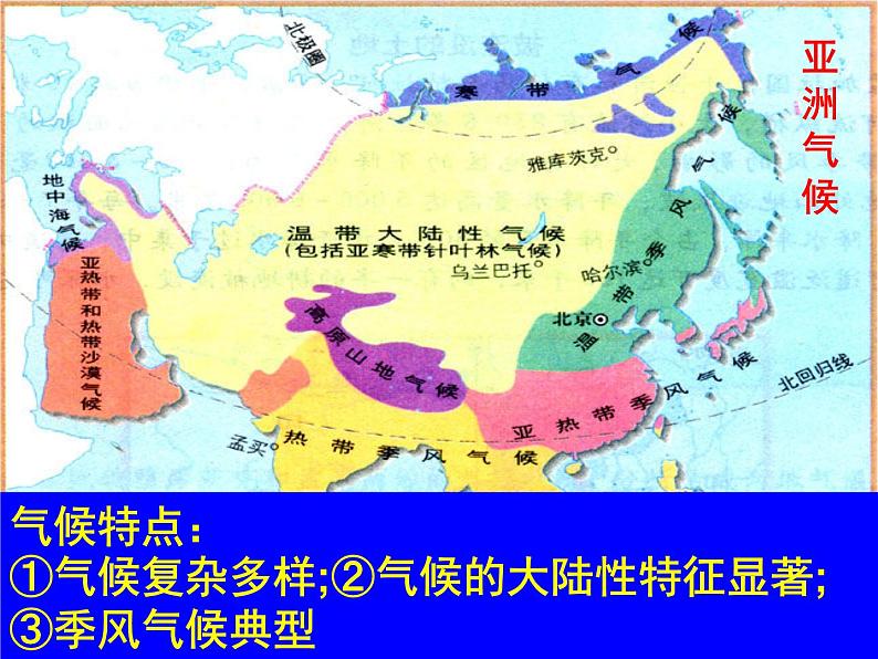 粤教版七年级下册地理 7.1亚洲概述 课件08