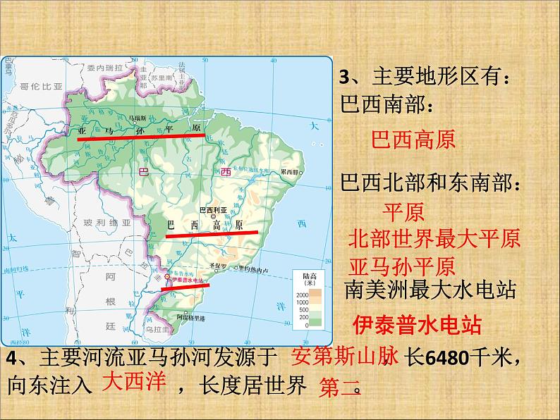 中图版八年级下册地理 7.4巴西 课件04