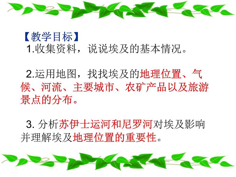 湘教版七下地理 8.2埃及 课件第3页
