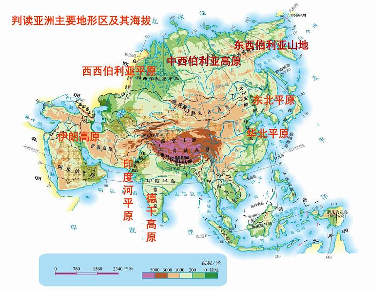 中图版八下地理 5.1 亚洲的自然环境 课件08