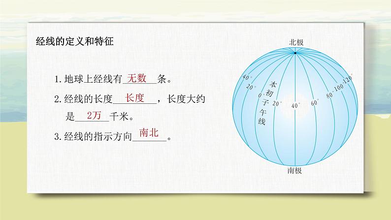 1.1地球和地球仪（第三课时）课件+教案+同步练习07