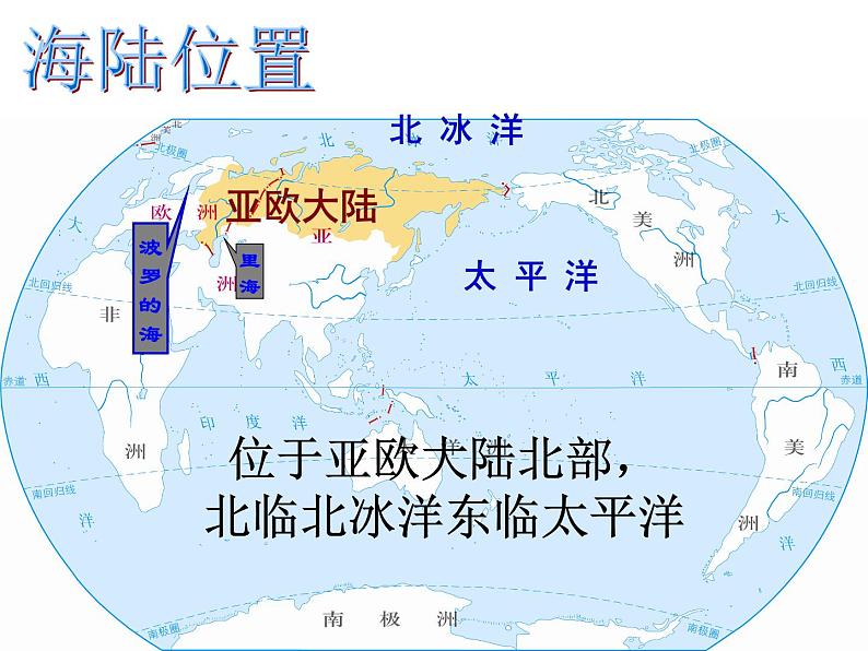 粤教版七年级下册地理 8.3俄罗斯 课件第5页