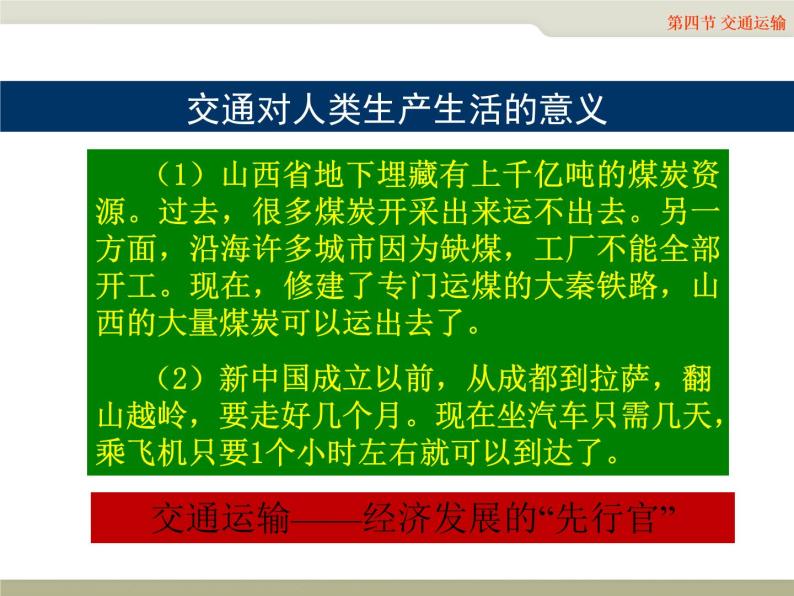 中图版七年级下册地理 4.4交通运输 课件02