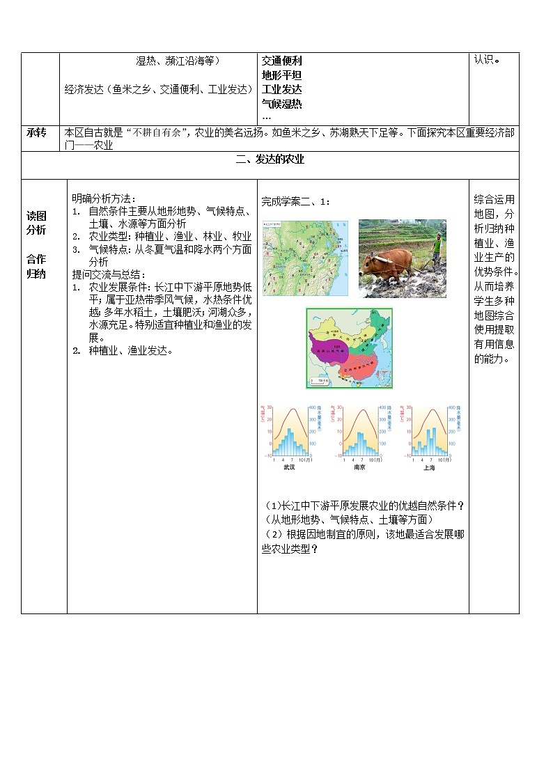 商务星球版地理 八下 7.2长江中下游平原  教案第3页