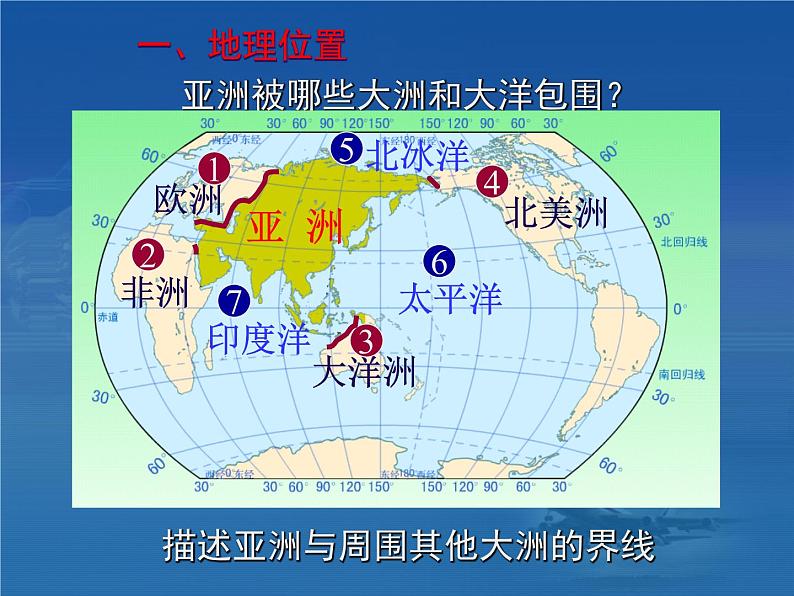 粤教版七年级下册地理  7.1亚洲概述 课件第5页