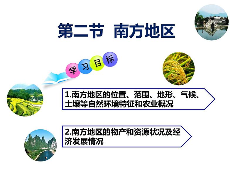 粤教版八年级下册地理 6.2南方地区 课件第1页