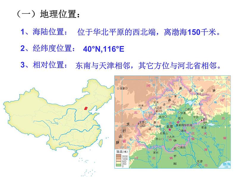 中图版七年级下册地理 7.1首都北京 课件04