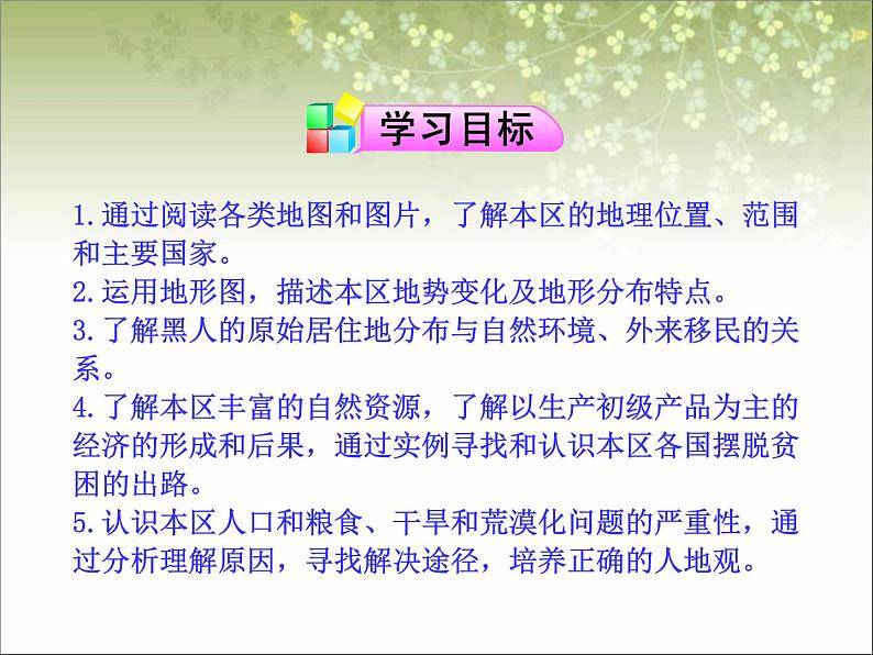 人教版七下地理  8.3撒哈拉以南非洲 课件02