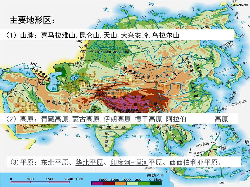 粤教版七下地理  7.1亚洲概述 课件第8页