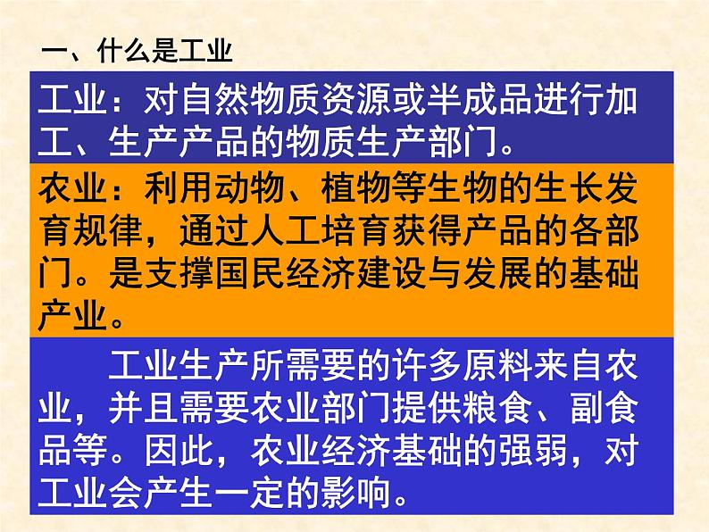 中图版七下地理 4.3工业 课件04