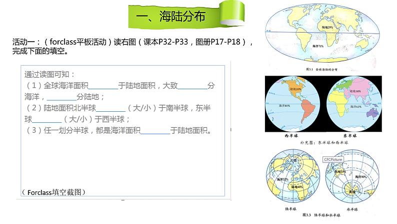 初中地理晋教版七年级上册 海陆分布陆地和海洋-人类生存的基本空间部优课件06