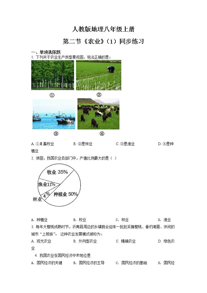 4.2《农业》（第一课时）课件+教案+练习01