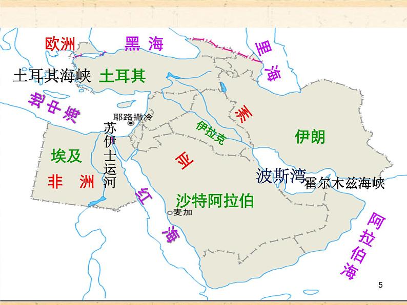 商务星球版七下地理 7.2中东  课件05