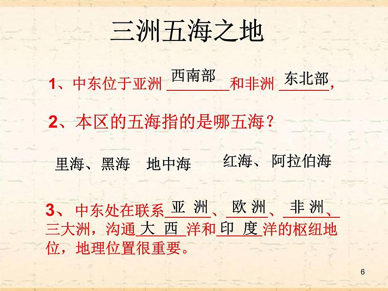 商务星球版七下地理 7.2中东  课件06